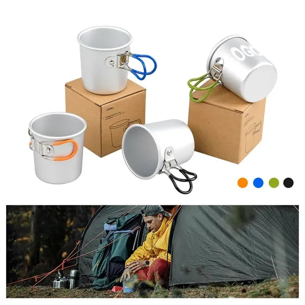 Aluminum Portable Foldable Cup Outdoor Camping Coffee Mug