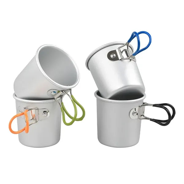 Aluminum Portable Foldable Cup Outdoor Camping Coffee Mug