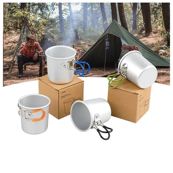 Aluminum Portable Foldable Cup Outdoor Camping Coffee Mug