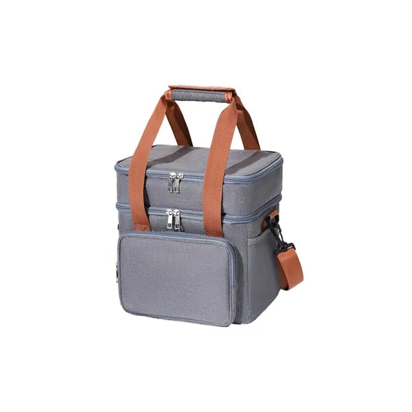 Double Layer Insulated Crossbody Lunch Cooler