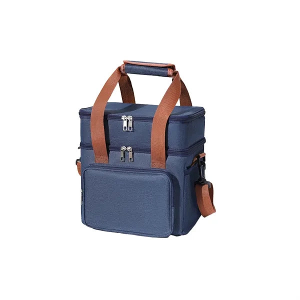 Double Layer Insulated Crossbody Lunch Cooler