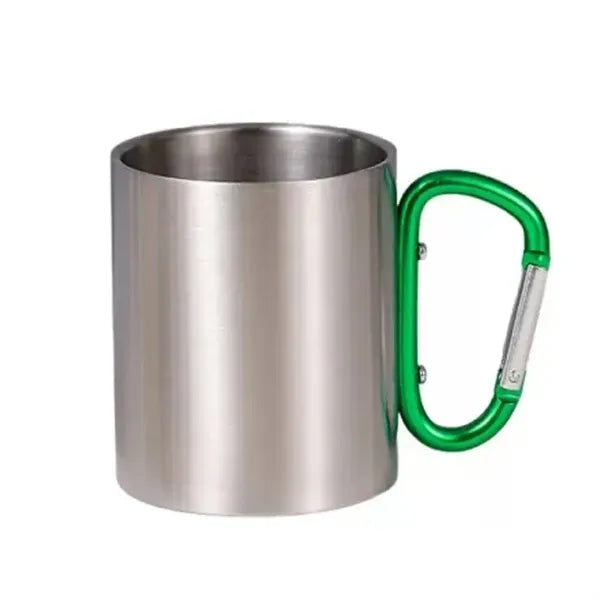 10oz Stainless Steel Mug W/Carabiner