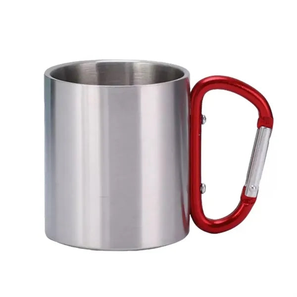 10oz Stainless Steel Mug W/Carabiner