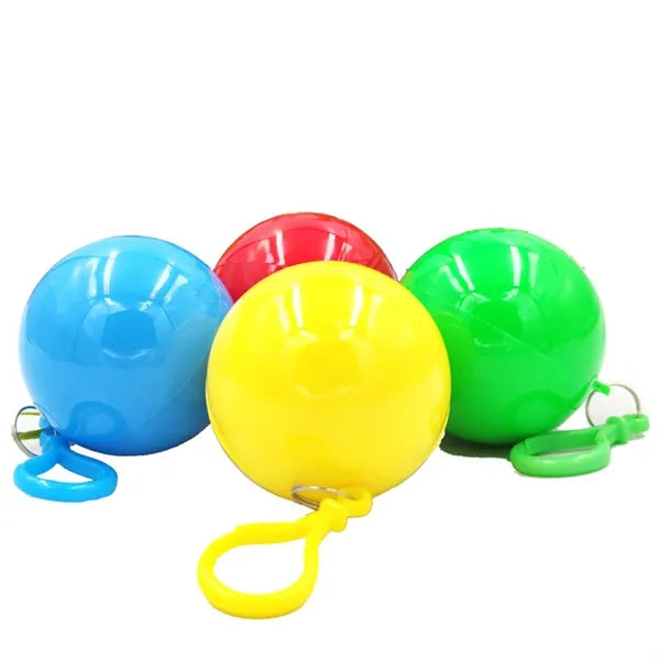 Disposable Raincoat In Keychain Ball