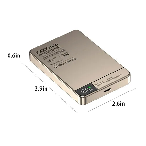 10000mAh Ultra-Thin MagSafe Magnetic Power Bank