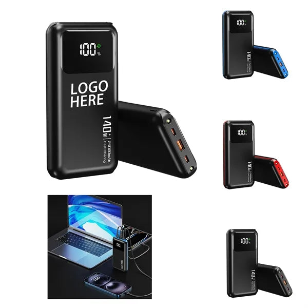 PD 140W, 25000mAh Laptop Power Bank