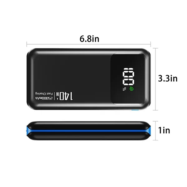 PD 140W, 25000mAh Laptop Power Bank