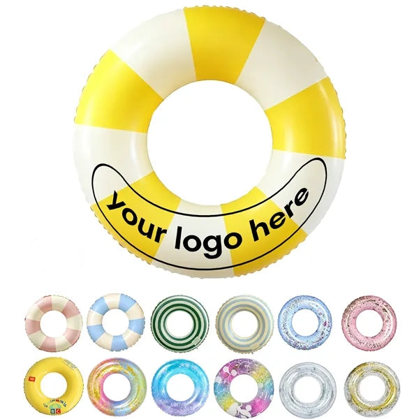 Inflatable Thickened PVC Pool Float Swim Ring Water Tube