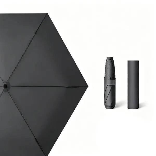Compact UV Protection Manual Folding Umbrella with Case