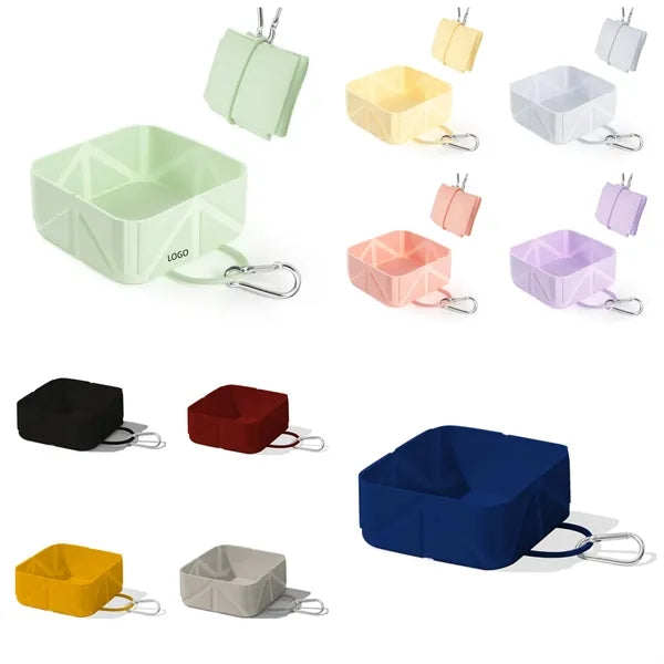 Square Collapsible Pet Bowl