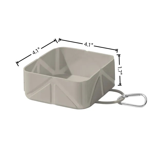 Square Collapsible Pet Bowl