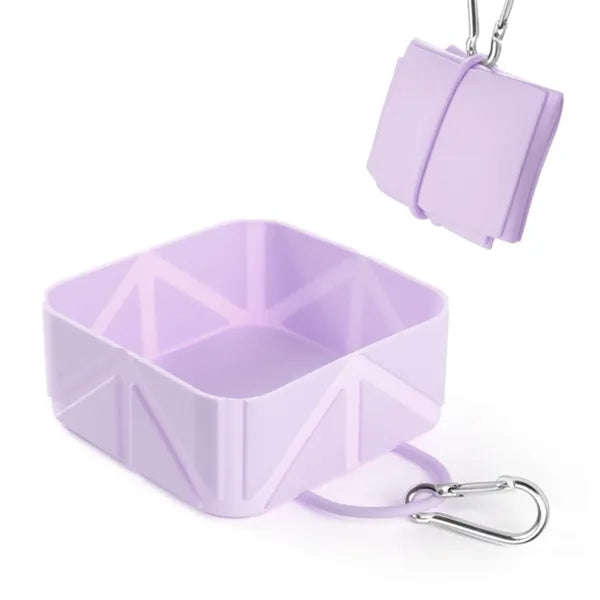 Square Collapsible Pet Bowl