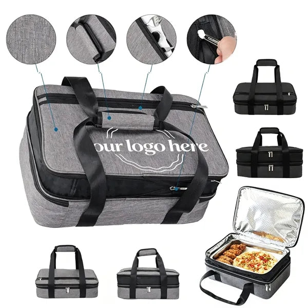 Insulated Picnic Cooler Bag Waterproof Food Delivery Tote