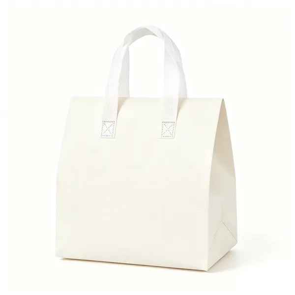Insulated Lunch Tote with Hook and Loop Closure and Handle