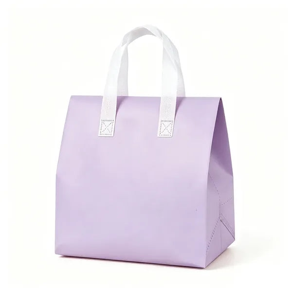Insulated Lunch Tote with Hook and Loop Closure and Handle