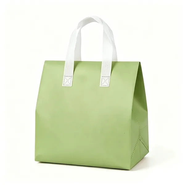 Insulated Lunch Tote with Hook and Loop Closure and Handle