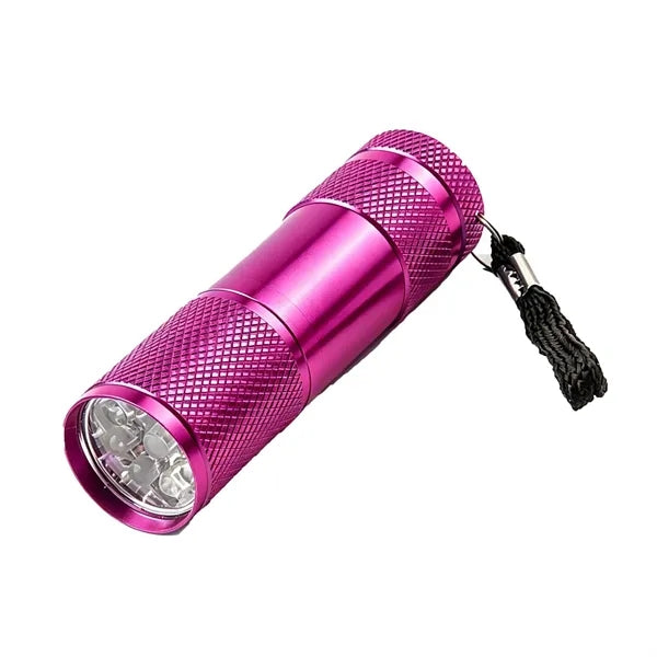 Portable Mini Aluminum LED Flashlight w/Lanyard