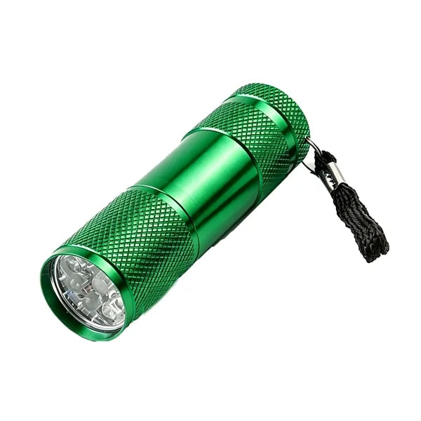 Portable Mini Aluminum LED Flashlight w/Lanyard