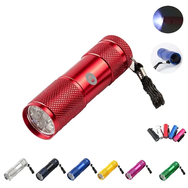 Portable Mini Aluminum LED Flashlight w/Lanyard
