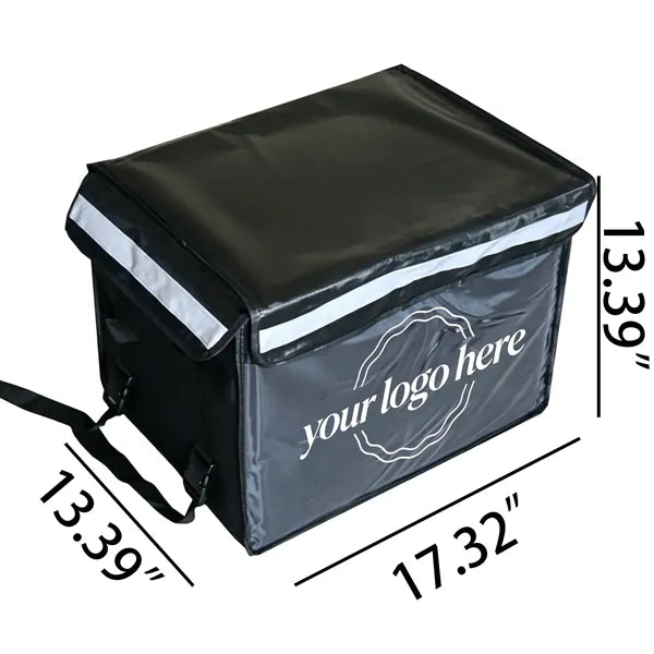 Collapsible Insulated Cooler Box Foldable Hard Striped Bin
