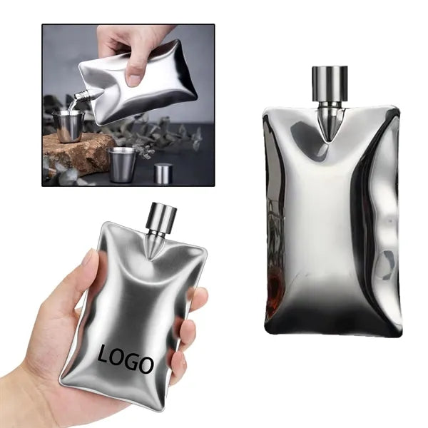 Portable Stainless Steel Wine Flask