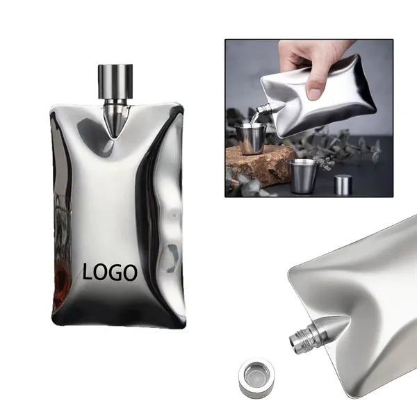 Portable Stainless Steel Wine Flask
