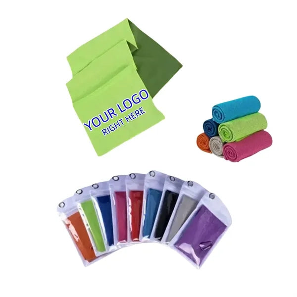 Chilled Workout Towel with Carabiner Clip Gym Promo