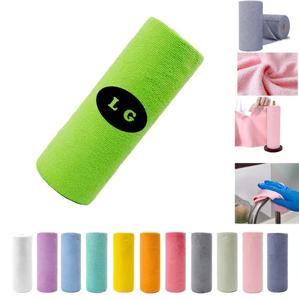 Thick Absorbent Microfiber Cleaning Cloth Roll