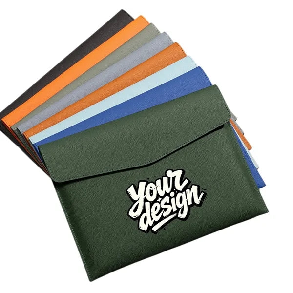 PU A4 File Folder with Magnetic Snap Closure
