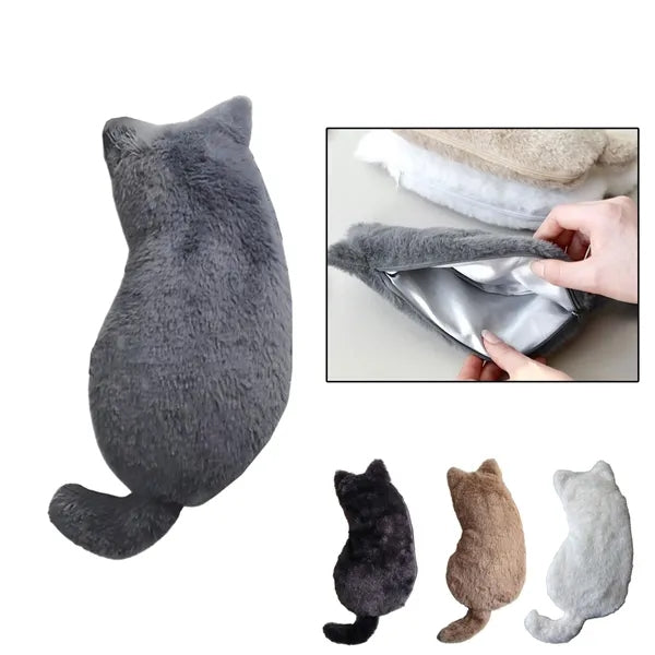 Furry Cat Shaped Pencil Case