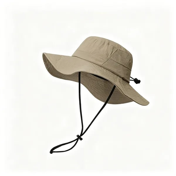Outdoor Quick-Dry Adjustable Wide-Brim Bucket Hat