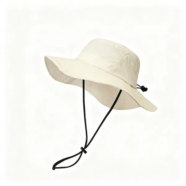 Outdoor Quick-Dry Adjustable Wide-Brim Bucket Hat