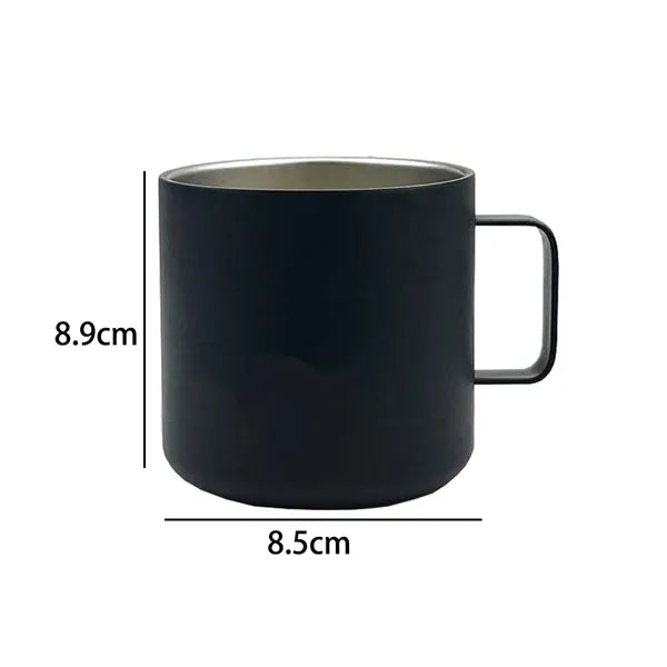 13 oz. Stainless Steel Mug with Handle and Custom Logo