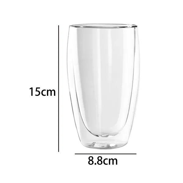 15 oz. Double Wall Glass Tumbler with Custom Logo