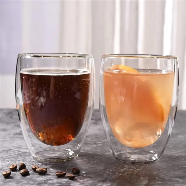 11.5 oz. Double Wall Glass Cup with Custom Logo