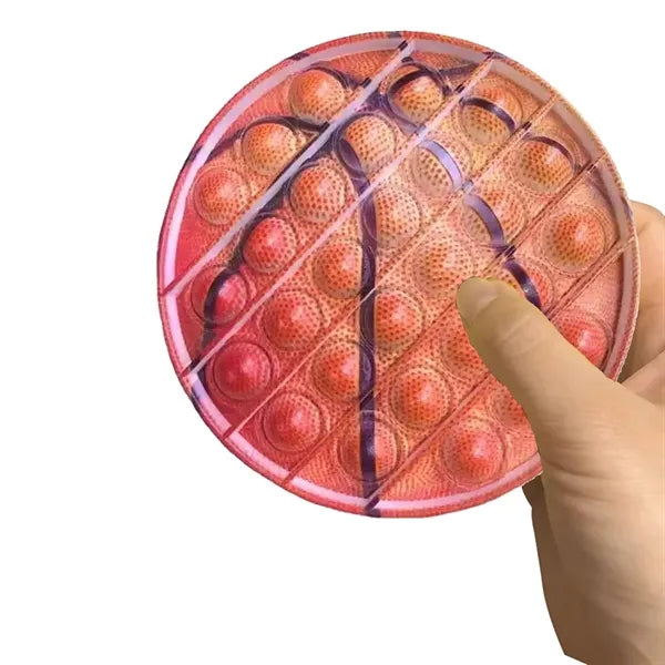 Pop It Fidget Toy - Basketball Shaped Full Color