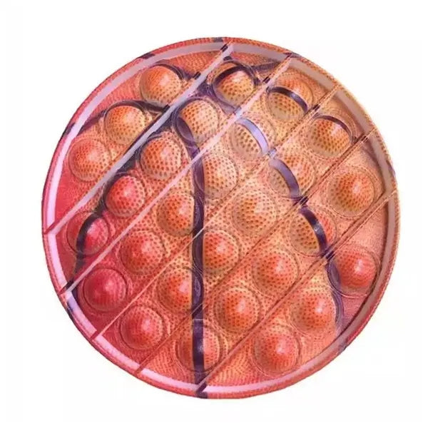 Pop It Fidget Toy - Basketball Shaped Full Color