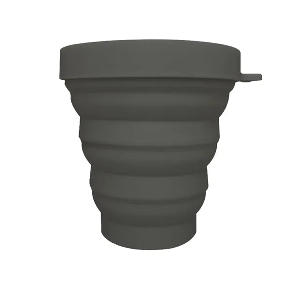 Collapsible Silicone Travel Mug With Leak Proof Lid