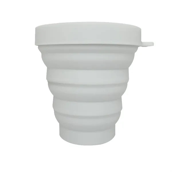 Collapsible Silicone Travel Mug With Leak Proof Lid