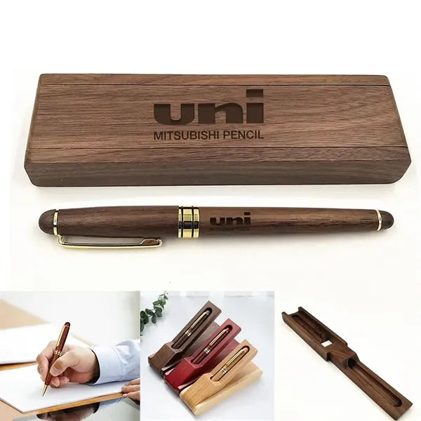 GreenGift- EcoLuxe Walnut Pen Set
