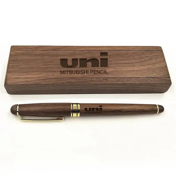GreenGift- EcoLuxe Walnut Pen Set