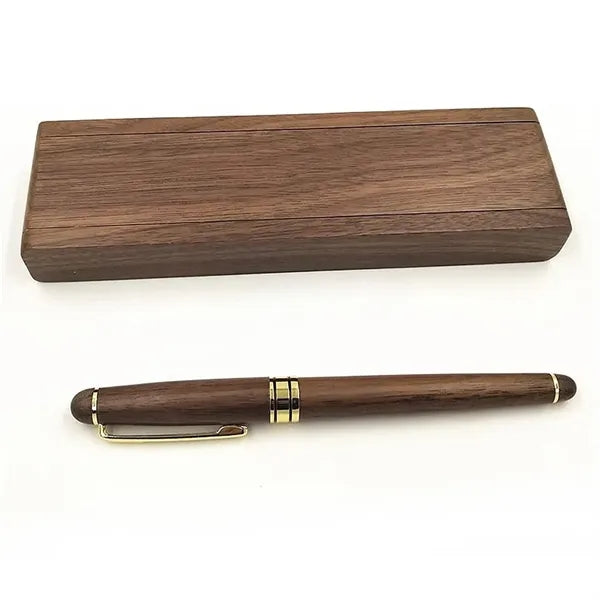 GreenGift- EcoLuxe Walnut Pen Set