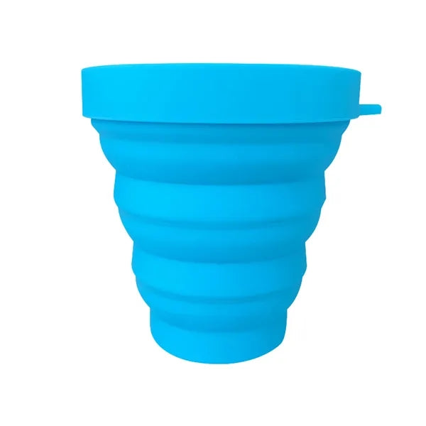 Collapsible Silicone Travel Mug With Leak Proof Lid