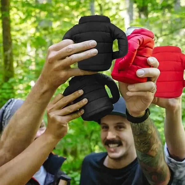 Zip Puffer Can Cooler
