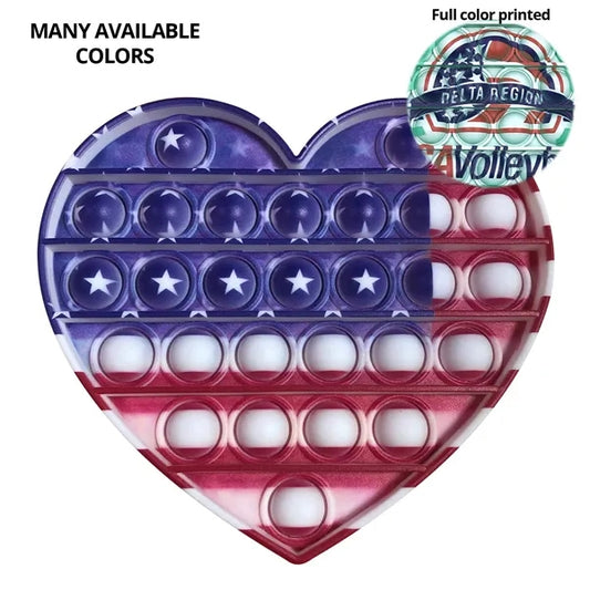 Pop It Fidget Toy - Heart Full color