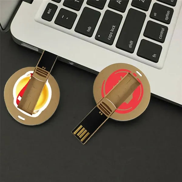 EcoDisc Wooden Swivel USB Drive