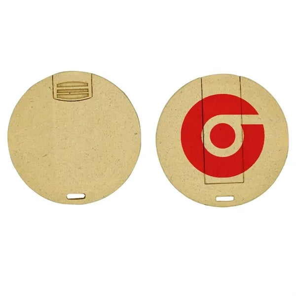 EcoDisc Wooden Swivel USB Drive