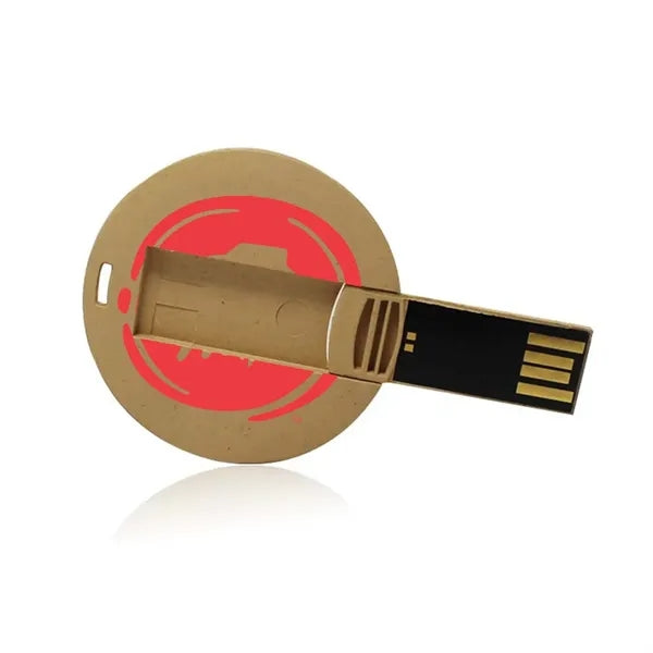 EcoDisc Wooden Swivel USB Drive