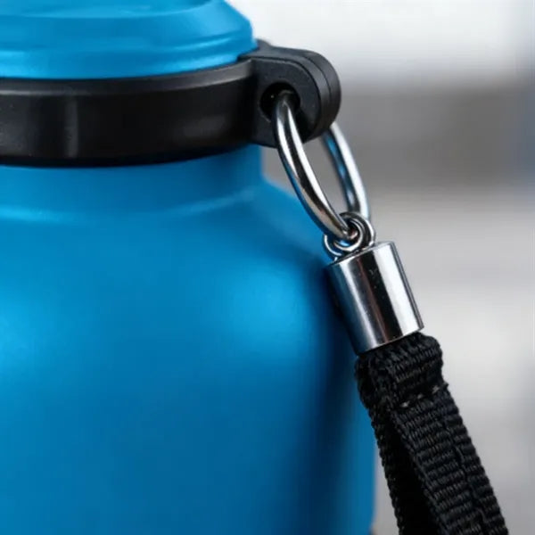 14 oz. Portable Plastic Water Bottle with Strap
