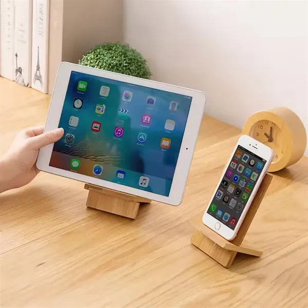 Portable Adjustable Wooden Phone Stand